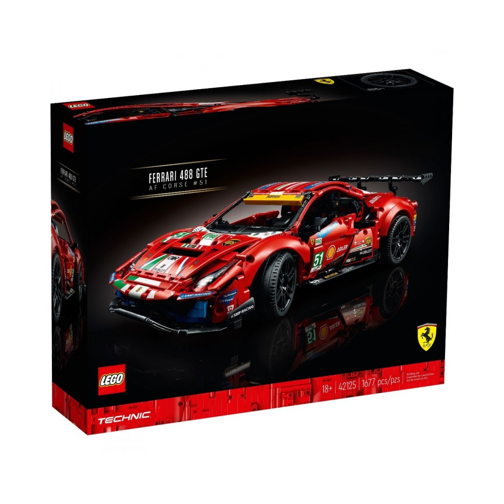 LEGO Technic Ferrari 488 GTE "AF Corse #51" 42125 - Image 3