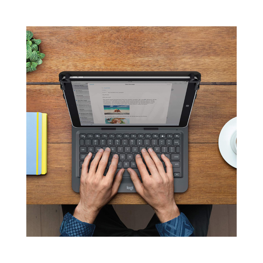 Logitech Universal Folio Keyboard Case with Bluetooth - Image 3