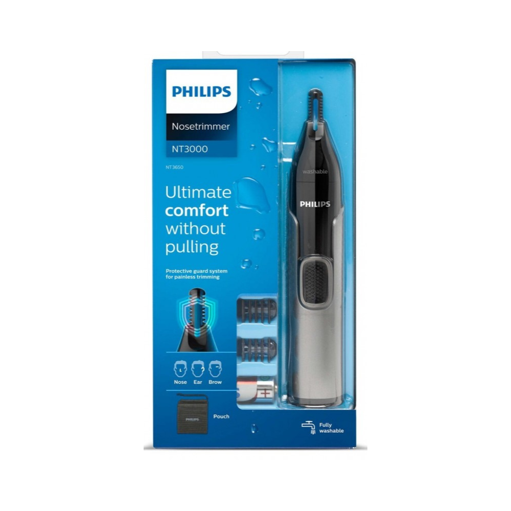 Philips Nose trimmer Series 3000 (Silver/Black) NT3650/16 - Image 3