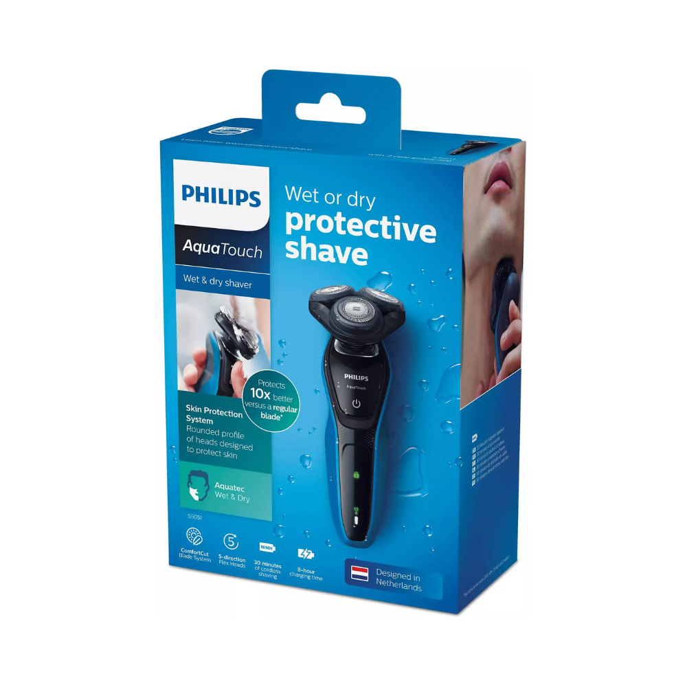 Philips AquaTouch Wet and Dry Electric Shaver S5051 - Image 4