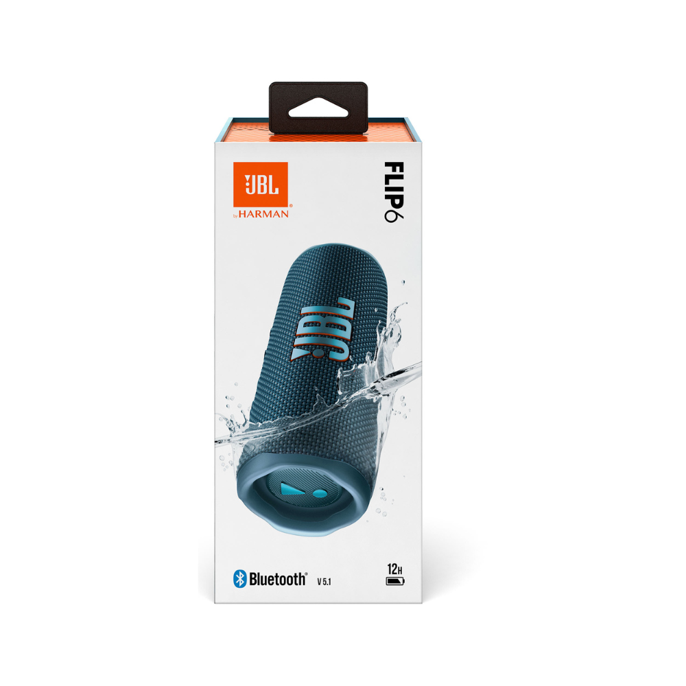 JBL Flip 6 Portable Bluetooth Waterproof Speaker (Blue) - Image 3