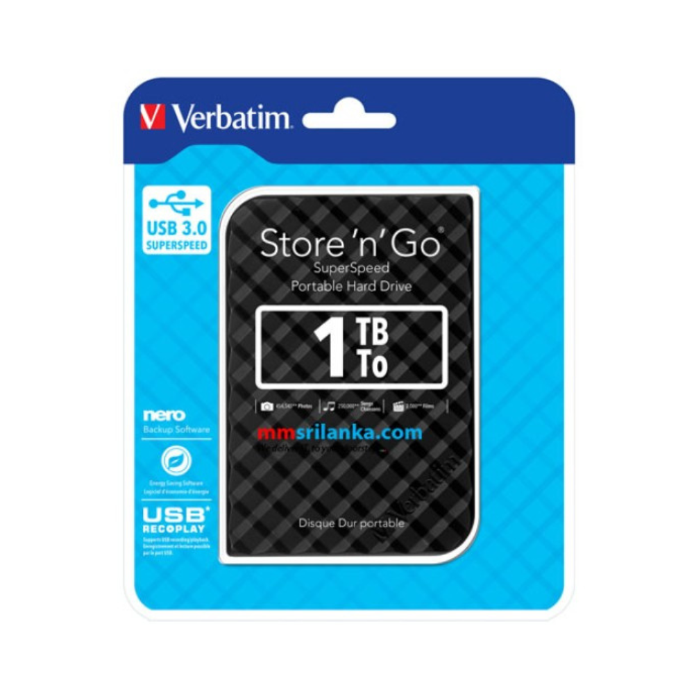Verbatim 1TB Store 'n' Portable Hard Drive V53194 - Image 3