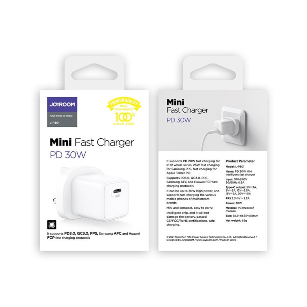Joyroom 30W for IPhone 13PD Port Intelligent Fast Charger LP301 - Image 3