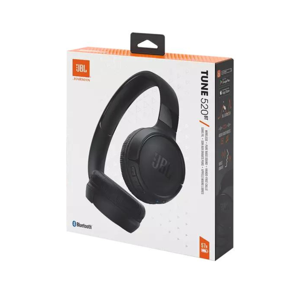JBL Tune 520BT Wireless on-ear Headphones (Black) - Image 3