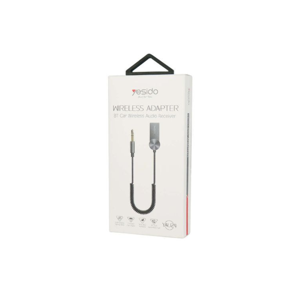 Yesido YAU24 3.5mm AUX Car Bluetooth Audio Receiver Adapter