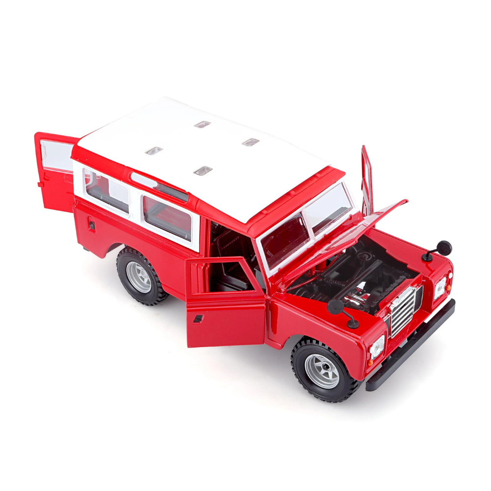 Bburago 1/24 Land Rover Series II (Red) - Image 2