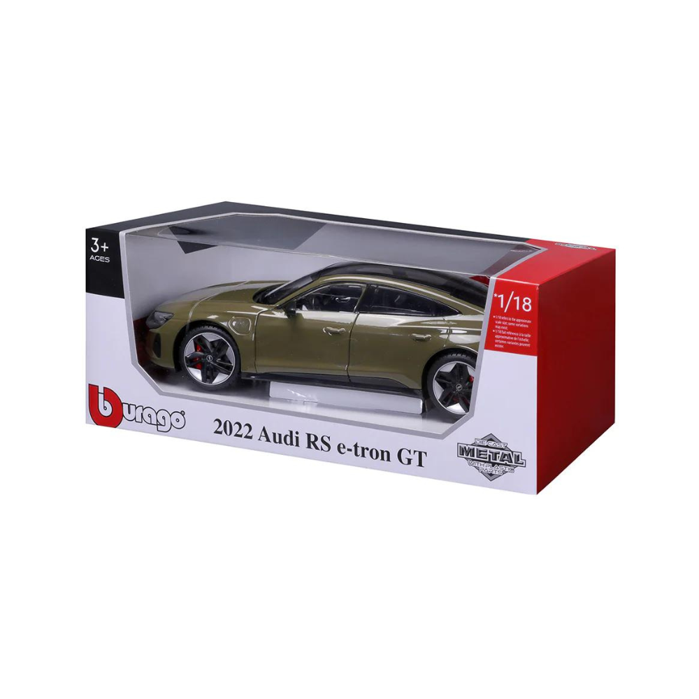 Bburago 1:18 2022 Audi RS E-Tron GT (Tactical Green) - Image 5