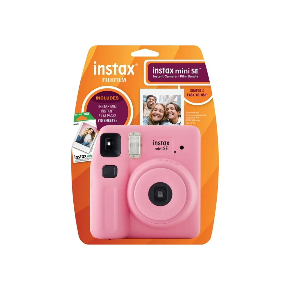 Fujifilm Instax Mini SE Fun Pack Instant Camera Pink with 10 pack - Image 2