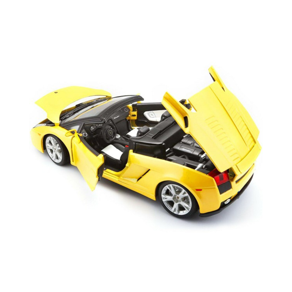 Bburago 1:18 Lamborghini Gallardo Spyder (Metallic Yellow) 18-12016 - Image 2