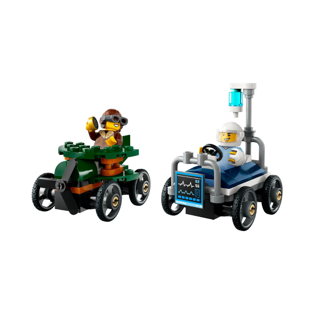 LEGO City Airplane vs. Hospital Bed Race Car Pack 60459 - Image 3
