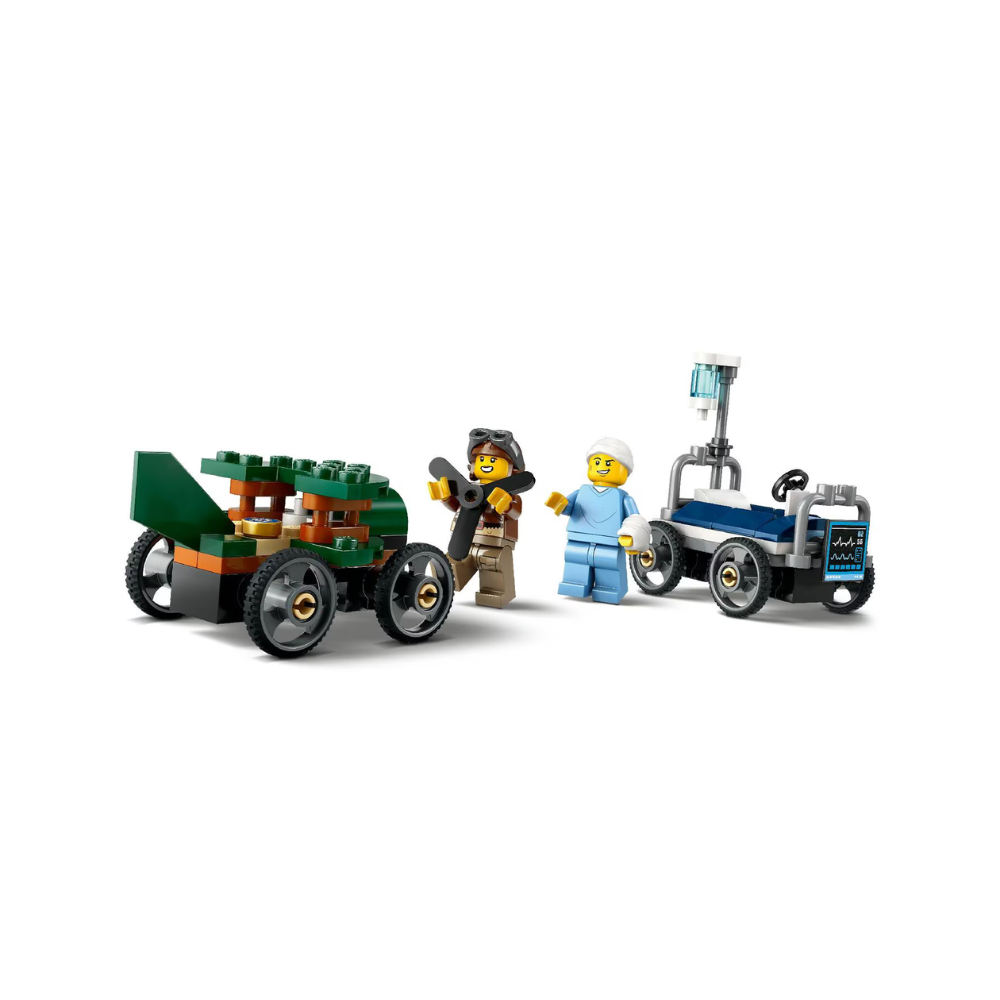 LEGO City Airplane vs. Hospital Bed Race Car Pack 60459