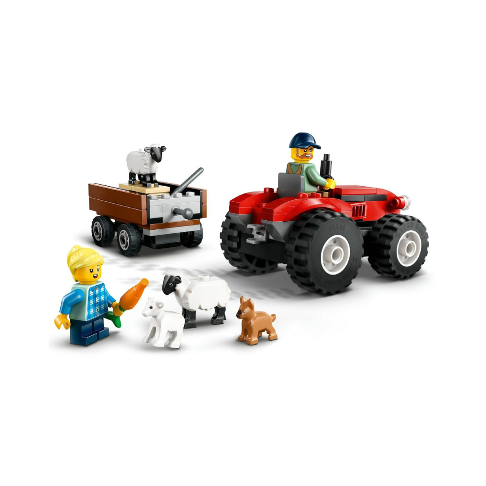 LEGO City Red Farm Tractor with Trailer & Sheep 60461