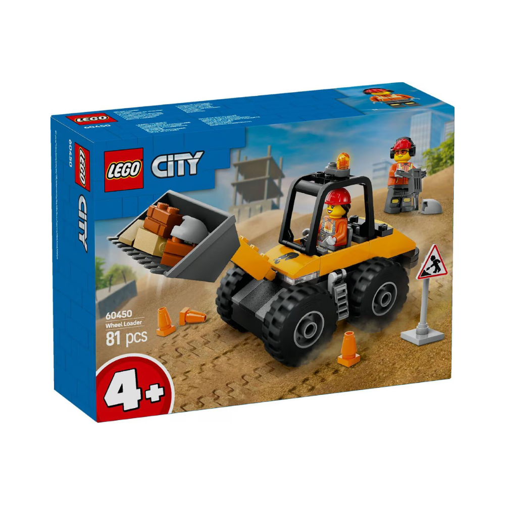 LEGO City Yellow Construction Wheel Loader 60450