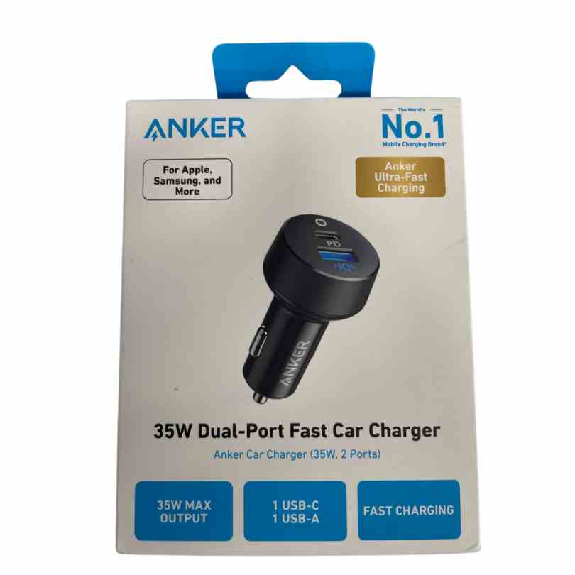 Anker 35W Dual-Port Fast Car Charger A2732