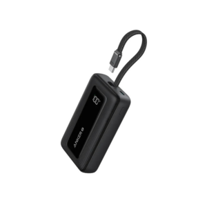 Anker Zolo Powerbank 10000mAh 30W Power Bank Portable Charger with Built-in USB C Cable A1688