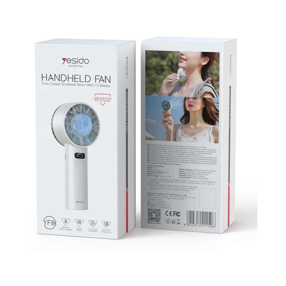 YESIDO YF18 Handheld Fan - Image 2