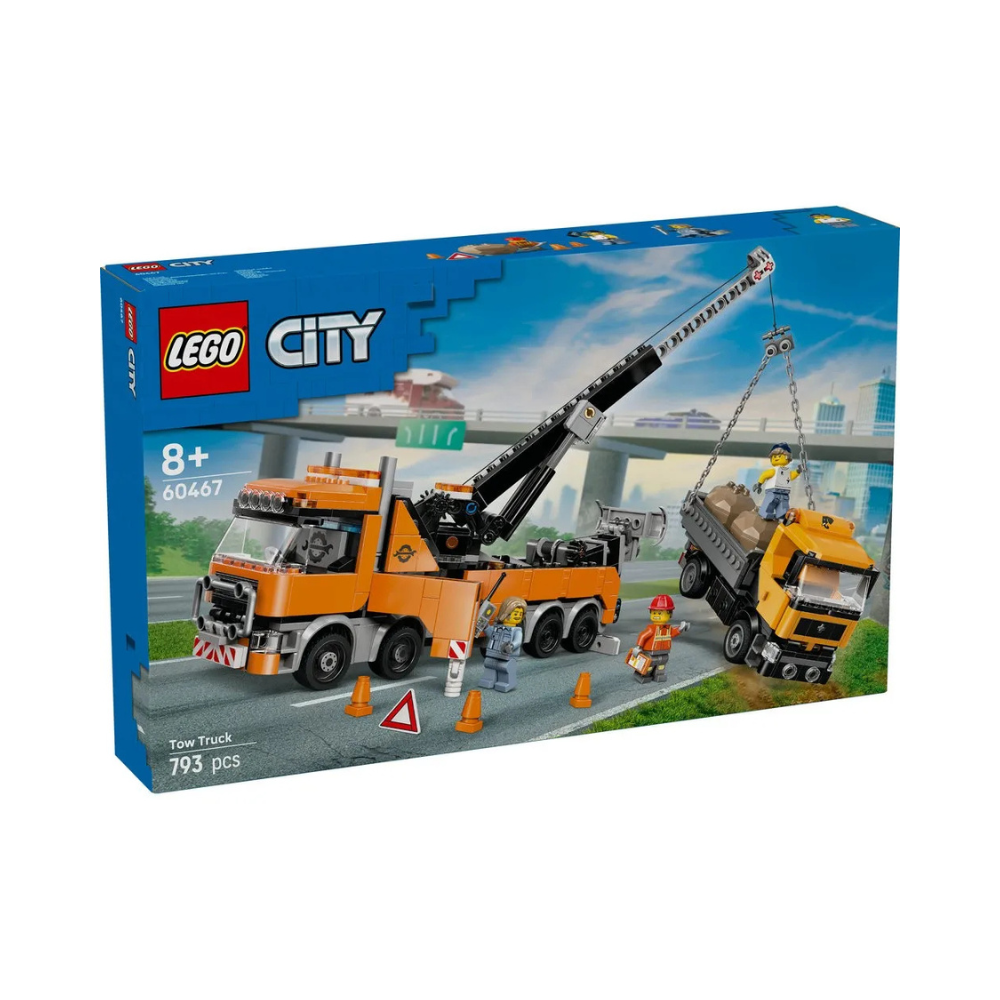LEGO CITY Heavy-Duty Recovery Tow Truck with Crane 60467