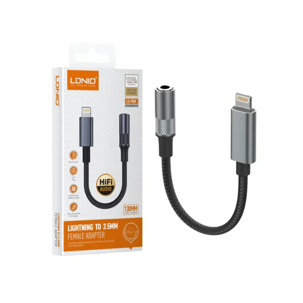 LDNIO LS-Y80i Lightning to 3.5mm Dongle - Image 2